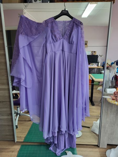 Gala dress in purple