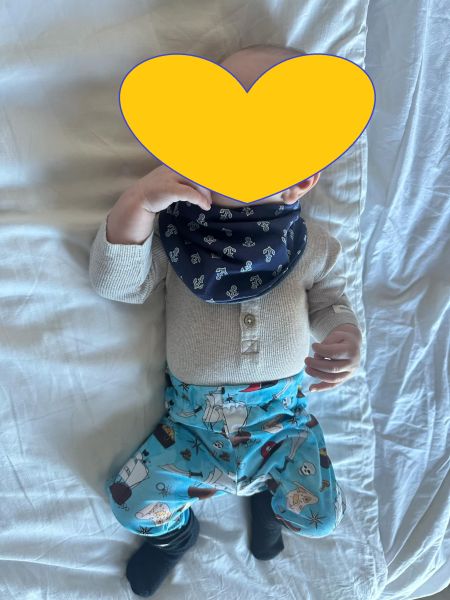 Baby with pants Stina on