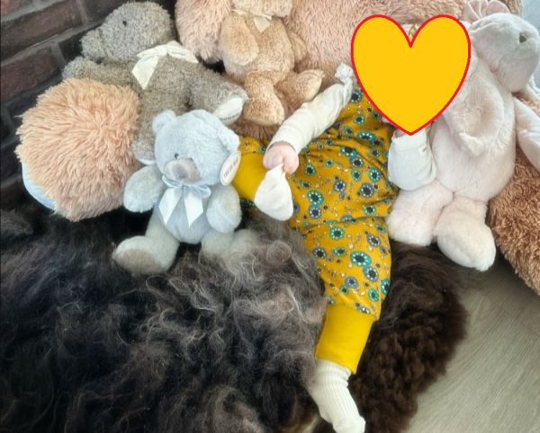 Child with Krille romper