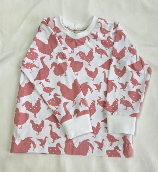 Marcus pink birds 18mo