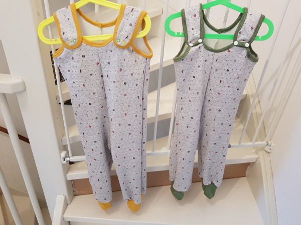 Matching sibling jumpsuits