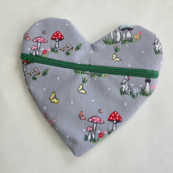 shroomy pouch green zip